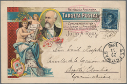 Argentinien: 1898, Postcard On The Occasion Of The Presidential Election From Buenos Aires Via Rio D - Andere & Zonder Classificatie