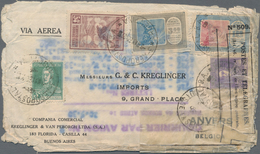 Argentinien: 1930 (10 Mai) Colourfull Franked Disaster-envelope With Water-damage And Postally Repai - Andere & Zonder Classificatie