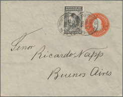 Argentinien - Ganzsachen: 1905 Commercially Local Used And Nice Uprated Postal Stationery Envelope 5 - Postwaardestukken