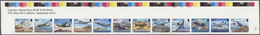 Ascension: 2013, Military Aircraft, IMPERFORATE Proof Se-tenant Strip Of Twelve With Traffic Lights - Ascension (Ile De L')