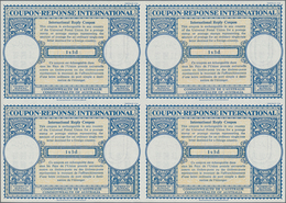 Australien: 1959, May. International Reply Coupon 1 S 3 D (London Type) In An Unused Block Of 4. Lux - Nuevos