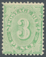 Australien - Portomarken: 1903, Postage Due 3d. Green With Wmk. 'Crown Over A', Mint Hinged And Fres - Portomarken