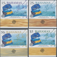 Bahamas: 2005, 50th Anniversary Of First Europa-CEPT Stamps Complete IMPERFORATE Set Of Four From Lo - 1963-1973 Autonomia Interna