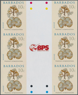 Barbados: 2008. IMPERFORATE Vertical Gutter Block Of 3 Horizontal Pairs For The 10c Value Of The ALG - Barbados (1966-...)