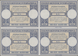 Belgisch-Kongo: 1947 International Reply Coupon (I.R.C.) 5fr. For Belgian Congo, Type London, Printe - Sonstige & Ohne Zuordnung