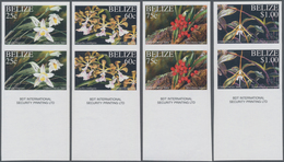 Belize: 2001, Christmas 'Orchids' Complete Set Of Four (Sobralia Fragrans, Encyclia Cordigera, Maxil - Belize (1973-...)