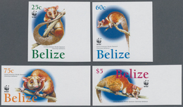 Belize: 2004, WWF 'Central American Woolly Opossum' (Caluromys Derbianus) Complete IMPERFORATE Set O - Belize (1973-...)