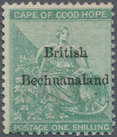 Betschuanaland: 1886, CoGH (seated 'Hope') 1s. Green With Wmk. Anchor Optd. 'British Bechuanaland', - 1885-1964 Protectorat Du Bechuanaland