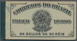 Brasilien: 1906, Definitives 50r. Gree "Pedro Alvares Cabral", Complete Booklet "1$300" Comprising F - Used Stamps