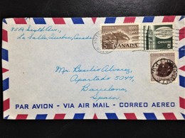 Canada, Circulated Cover From Victoriaville (Québec) To Barcelona, "Churchill", 1965 - Collections