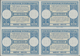 Brasilien: 1948, November. International Reply Coupon 2 Cruzeiros (London Type) In An Unused Block O - Used Stamps