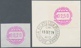 Brasilien - Automatenmarken: 1979, 15 Sep, UPU Congress, 0.20cr. Lilac Mint Never Hinged And 2.50cr. - Frankeervignetten (Frama)