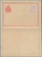 Brasilien - Ganzsachen: 1883, Two Rare Formuar Letter-cards With Adhesive Stamps (applied By Post Of - Interi Postali