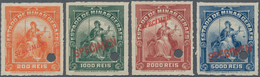 Brasilien - Besonderheiten: 1907, Revenue Stamps 'ESTADO DE MINAS GERAIS' Four Different Stamps (All - Sonstige & Ohne Zuordnung