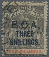 Britisch-Zentralafrika: 1893, British South Africa Company 'Coat Of Arms' 4s. Grey-black/vermilion W - Sonstige & Ohne Zuordnung