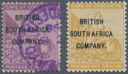 Britische Südafrika-Gesellschaft: 1896, Stamps Of CoGH With Opt. 'BRITISH SOUTH AFRICA COMPANY' 6d. - Sin Clasificación