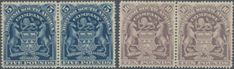 Britische Südafrika-Gesellschaft: 1901, £5 Deep Blue And £10 Lilac, Each In Horizontal Pair, Unused - Non Classificati