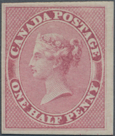 Canada - Colony Of Canada: 1857 ½d. Deep Rose, Mounted Mint With Part Original Gum, With Four White - ...-1851 Préphilatélie