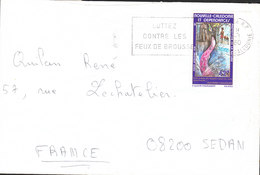 NOUVELLE CALEDONIE Lettre De NOUMEA Du 10/01/1980 YT PA 196 - Storia Postale