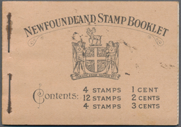 Neufundland: BOOKLETS: 1932, 40c. Booklet, Black On Buff Cover, Slight Rust Marks Otherwise Very Fre - 1857-1861