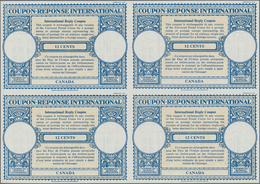 Canada / Kanada: 1954, April. International Reply Coupon 12 Cents (London Type) In An Unused Block O - Ongebruikt