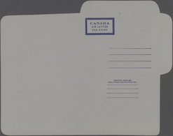 Canada - Ganzsachen: 1948, Two Unused And Unfolded Airmail Lettersheets With Different Sizes Of The - 1953-.... Regering Van Elizabeth II