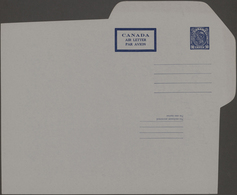 Canada - Ganzsachen: 1948, Two Unused And Unolded Postal Stationery Airmail Lettersheets, One With C - 1953-.... Regno Di Elizabeth II