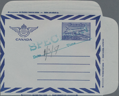 Canada - Ganzsachen: 1951, Unused Postal Stationery Airmail Lettersheet With Dated Production Specim - 1953-.... Reinado De Elizabeth II