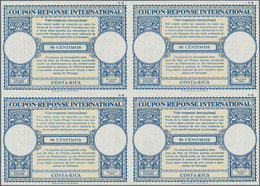 Costa Rica: 1961, November. International Reply Coupon 90 Céntimos (London Type) In An Unused Block - Costa Rica