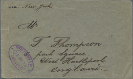 Curacao: 1894, Commercial Letter With Unusual Franking Of 11x1 Cent Grey And 7x2 Cent Violet Sent To - Niederländische Antillen, Curaçao, Aruba