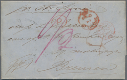 Dänisch-Westindien - Vorphila: 1861, Full Entire Letter With B/s English Cancel "ST. THOMAS JN 29 18 - Danemark (Antilles)