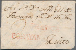 Ecuador: 1808 Spanish Colonial Period: Entire Letter From Popayan (New Granada) To Quinta Bearing St - Equateur