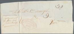 Ecuador: 1838/1850's OTAVALO: Three Covers/court Documents From Otavalo With Different Handstamps In - Equateur