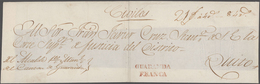 Ecuador: 1842/1857 GUARANDA: Two Court Covers From Guaranda To Quito, One Sent 1842 And Bearing Two- - Ecuador