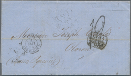 Ecuador: 1858 Entire From SANTA ELENA To Oloron(-Sainte-Marie) In The French Pyrenees, Sent Via Lond - Equateur