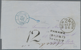 Ecuador: 1873 Entire Letter Sent From The ECUADORIAN POST OFFICE In GUAYAQUIL To New York Via Panama - Ecuador