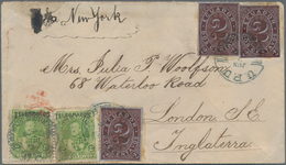 Ecuador: 1893, Three Imperforated Fiscal Stamps 2 C Redbrown On Bluish And 2x J.J.Flores 2 C Green W - Ecuador