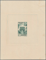 Französisch-Sudan: 1941, 1 F Green And 2.50 F Blue PETAIN Two Proofs On Papier 11,7x15,6 - Nuovi