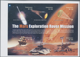 Grenada: 2004, The Mars Exploration Rover Mission Complete Set Of Six In An IMPERFORATE Sheetlet Wit - Grenade (...-1974)