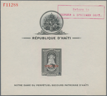 Haiti: 1942, The Virgin (Patroness Of Haiti) Complete Set Of Six Perf. Or Imperf. Miniature Sheets A - Haití