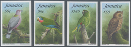 Jamaica: 1995. Complete Set BIRDS (4 Values) In IMPERFORATE Single Stamps. Mint, NH. Rare! - Jamaica (1962-...)