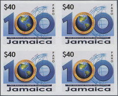 Jamaica: 2002. IMPERFORATE Block Of 4 For The Issue "100 Years Pan-American Health Organization (PAH - Jamaique (1962-...)