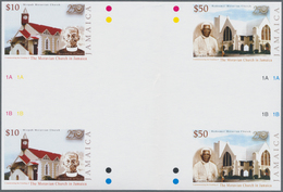 Jamaica: 2004, 250th Anniversary Of Moravian Church In Jamaica IMPERFORATE Block Of Four With Horiz. - Jamaique (1962-...)