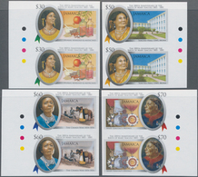 Jamaica: 2005, 200th Birthday Of Mary Seacole (nurse) Complete Set Of Four In Vertical IMPERFORATE P - Jamaique (1962-...)
