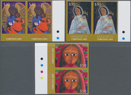 Jamaica: 2009, Christmas 'Paintings From Juanita Isabel Ramos (Venezuela)' Complete Set Of Three In - Jamaique (1962-...)