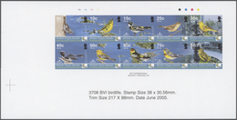 Jungferninseln / Virgin Islands: 2005, Nature Organization 'BirdLife International' Complete Set Of - British Virgin Islands