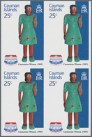Kaiman-Inseln / Cayman Islands: 2015. Imperforate Block Of 4 For The (first) 25c Value Of The Set "2 - Iles Caïmans