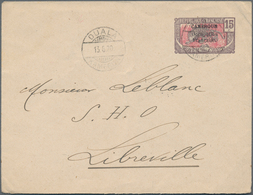 Kamerun: 1920, French Occupation, Commercially Used Postal Stationery Envelope Of Middle-Congo With - Camerún (1960-...)