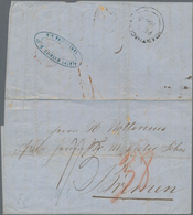 Kolumbien: 1865, Folded Entire Letter With British Datestamp "CARTHAGENA FE 1 1865" Sent Sent To Bre - Colombie