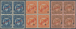 Kolumbien - Stempelmarken: 1917, Revenue Stamps 'TIMBRE NACIONAL' (Coat Of Arms) Three Different Sta - Kolumbien